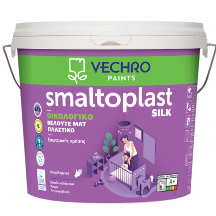 Smaltoplast Silk Υποαλλεργικό Αντιμυκητιακό Πλαστικό Χρώμα Vechro